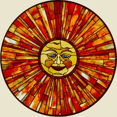 Aztec Sun by Chippaway Art Glass