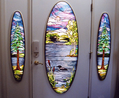 Loon on Thompson Lake by Chippaway Art Glass
