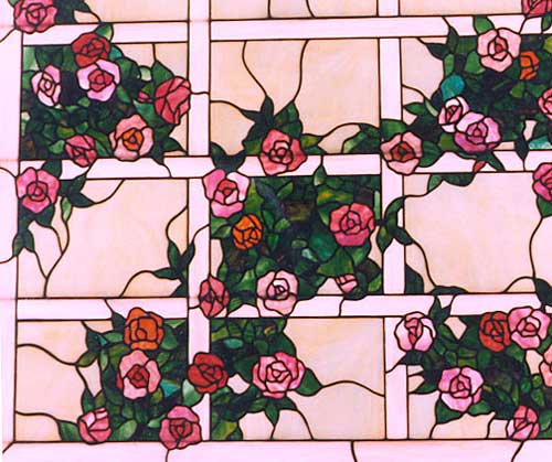 Rose and Lattice by Chippaway Art Glass