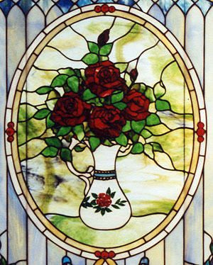 Red Roses by Chippaway Art Glass