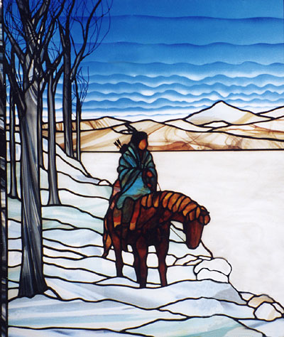 Winter Hunt by Chippaway Art Glass