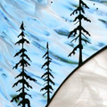 Cloud Burst in stained glass by Chippaway Art Glass