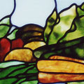 Vegetable Gardeners Delight in Stained Glass